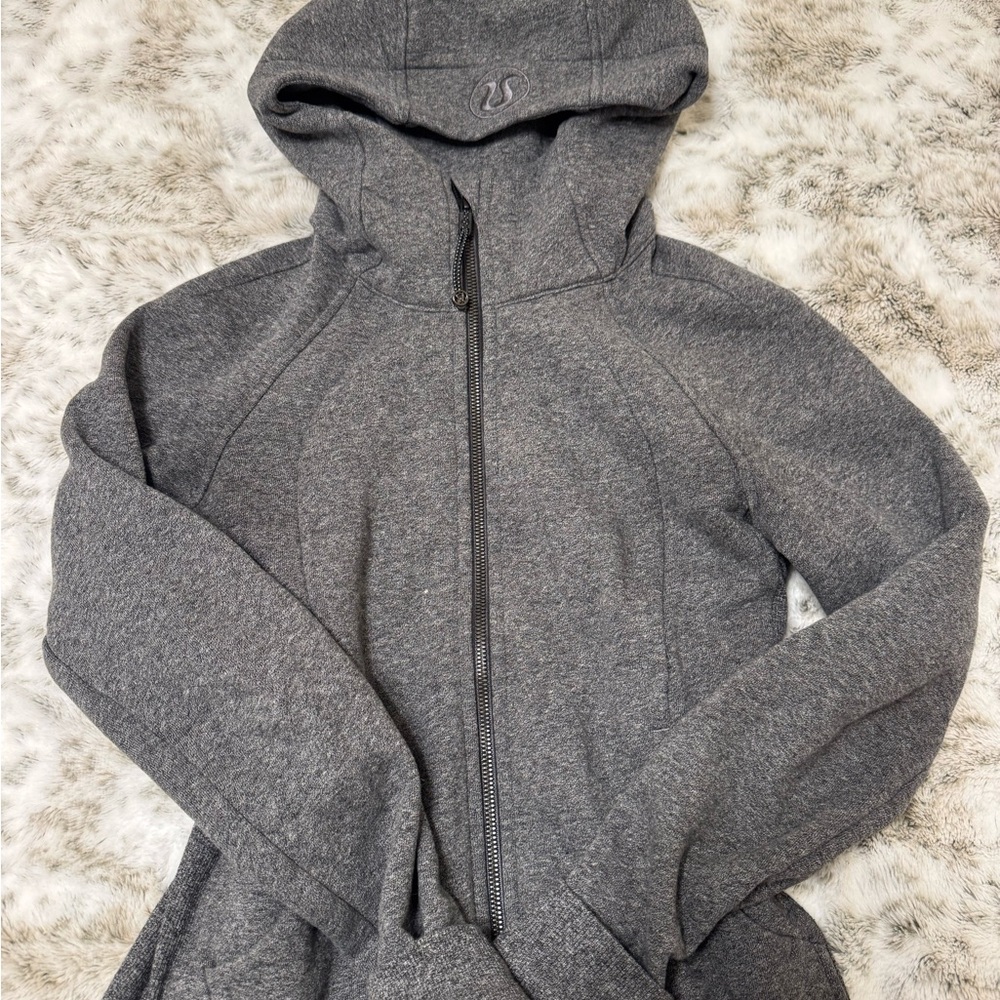 Lululemon Full Zip Scuba Heather Grey